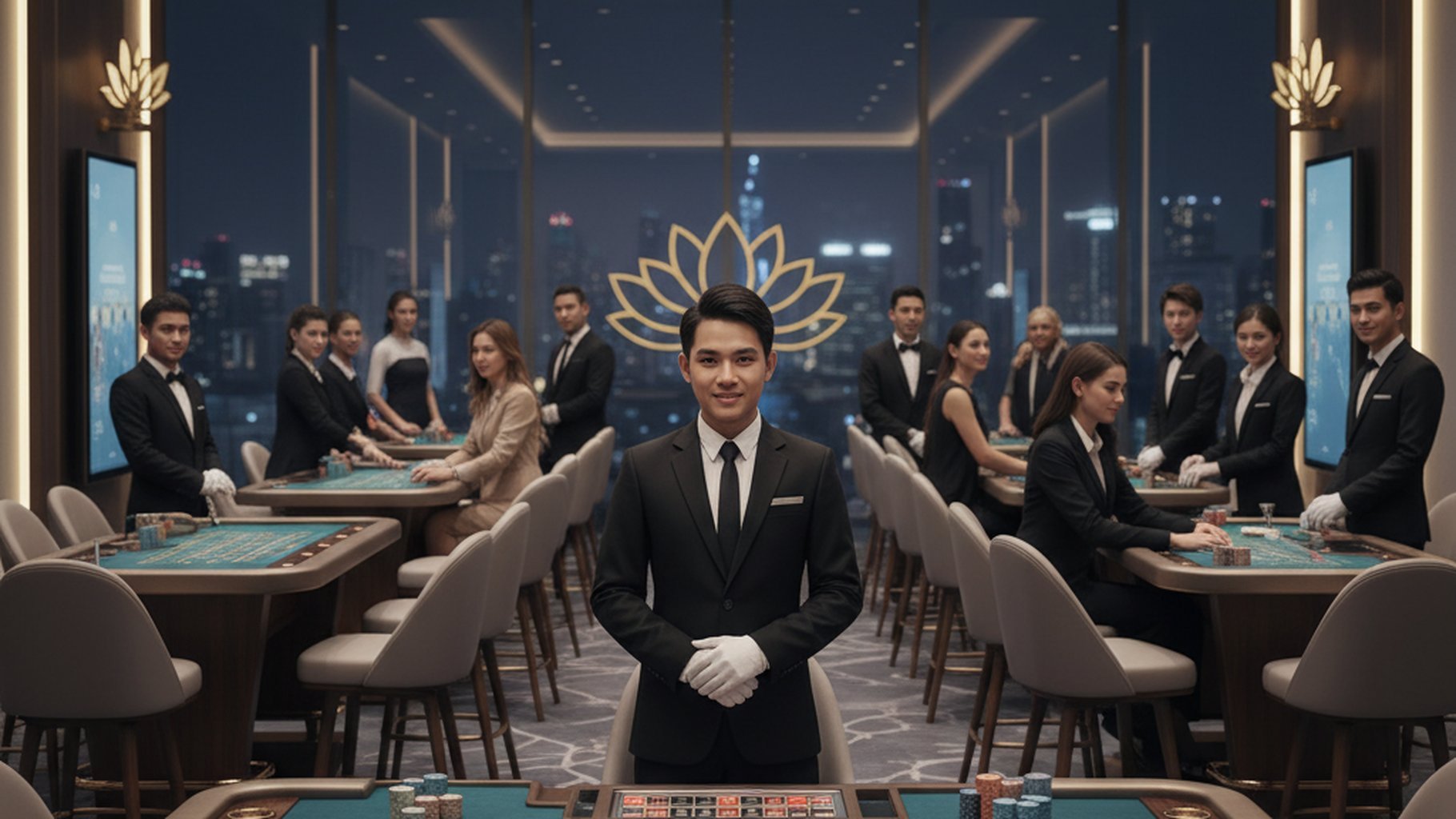 สัญลักษณ์ Banker ชนะด้วย 6 แต้มในบาคาร่า