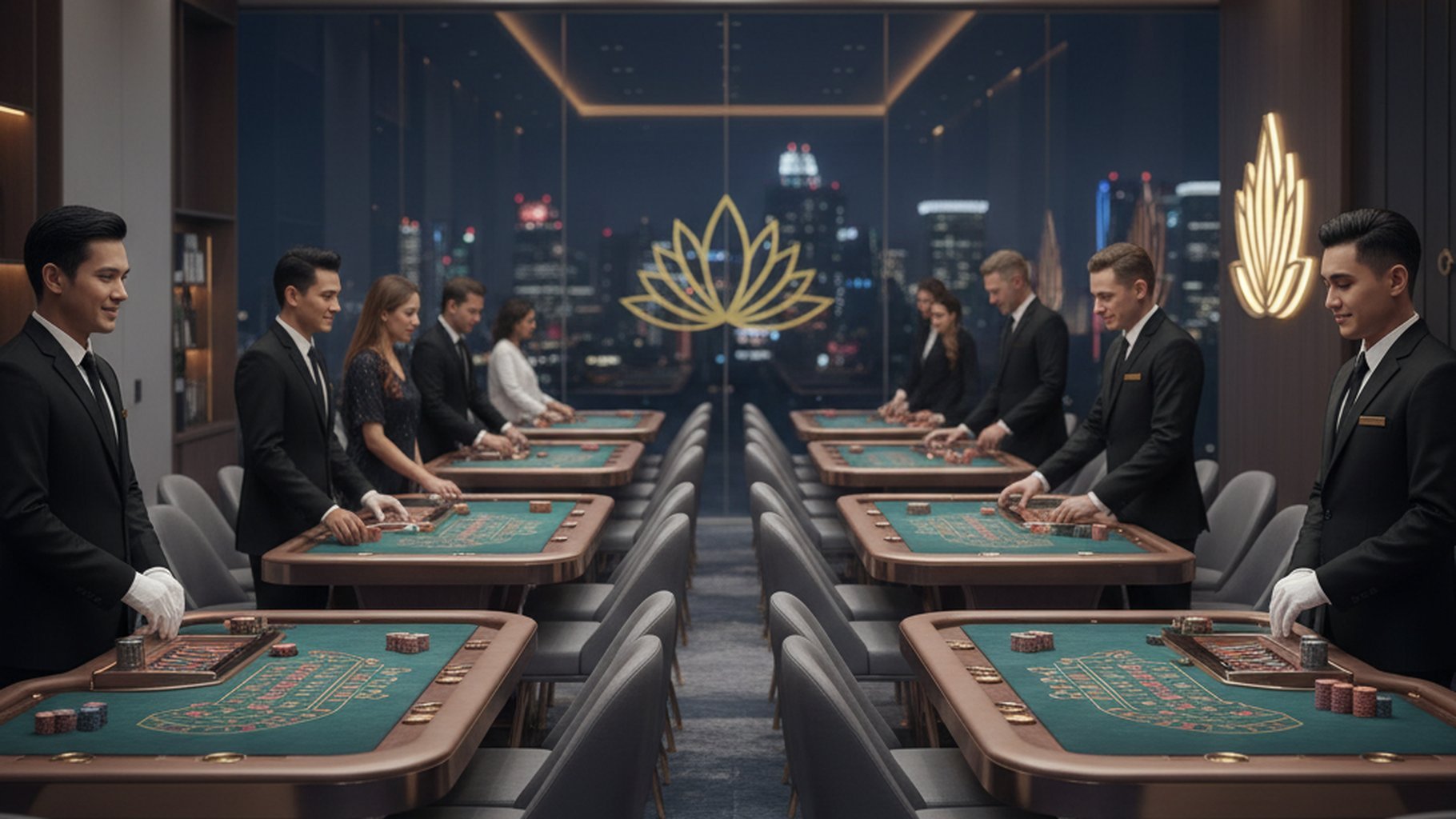 ตารางเปรียบเทียบ Expected Value (EV) การเดิมพันบาคาร่า: Player, Banker, Tie