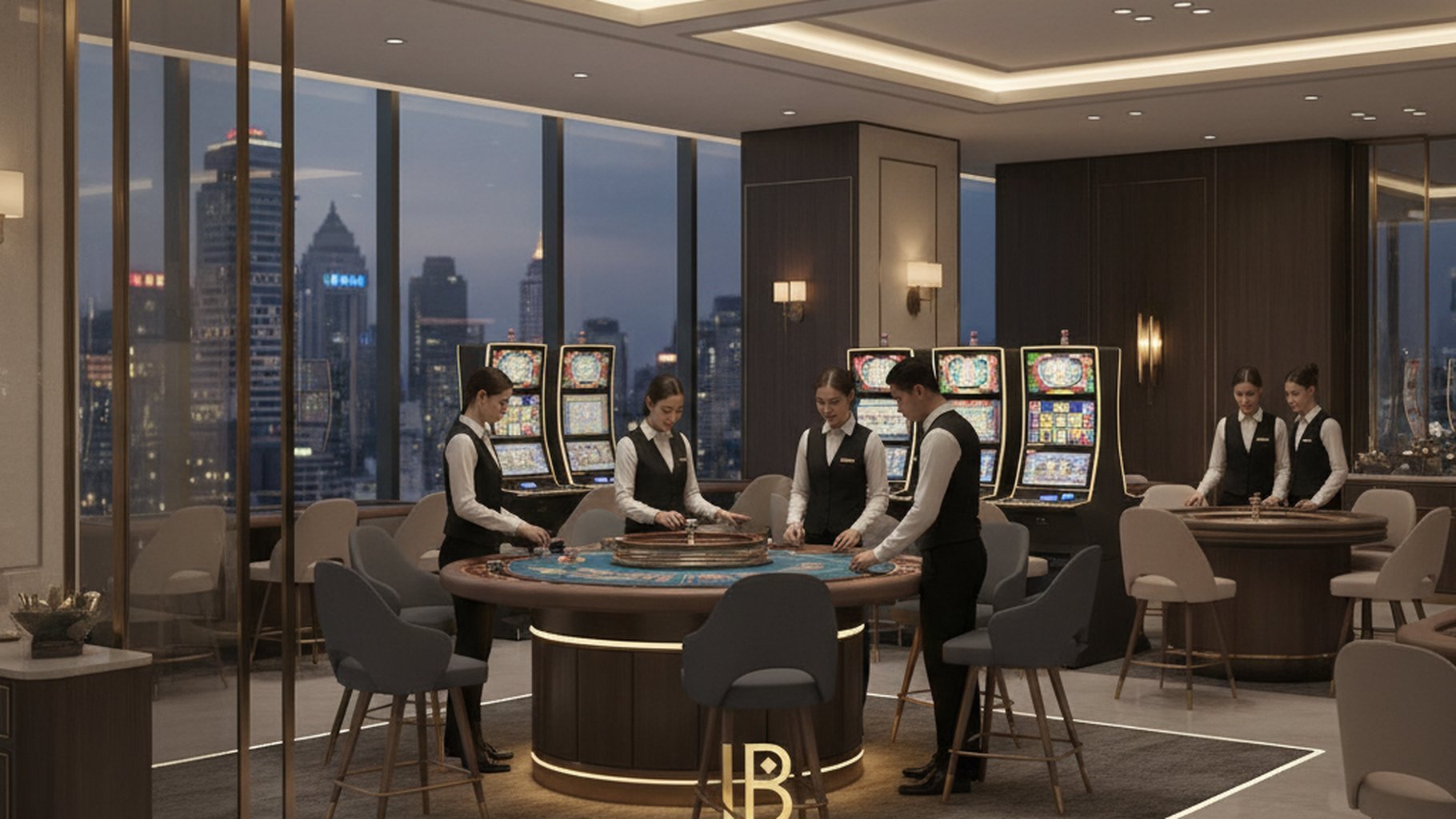 แผนภูมิวงกลมแสดงโอกาสชนะของ Player, Banker, Tie ในบาคาร่า