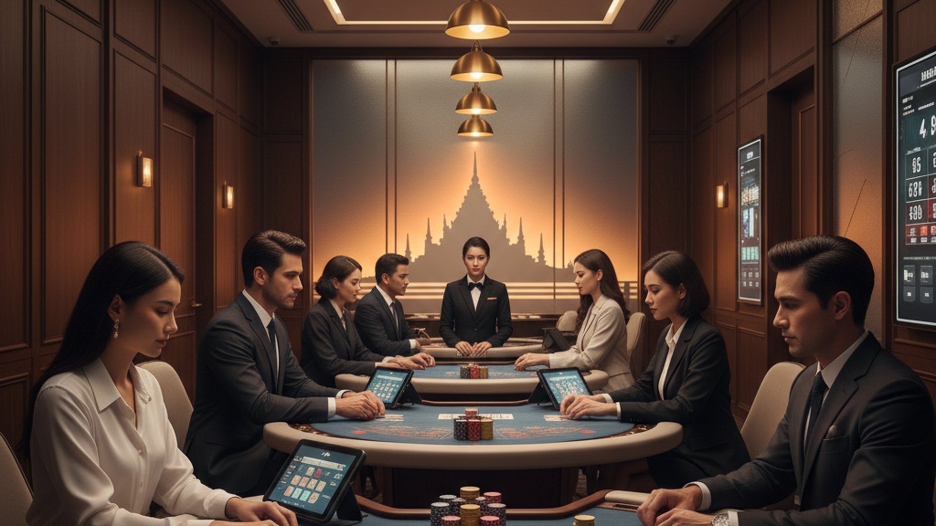 ตัวอย่างการวางเดิมพันด้วยเทคนิค Flat Betting ในเกมบาคาร่า