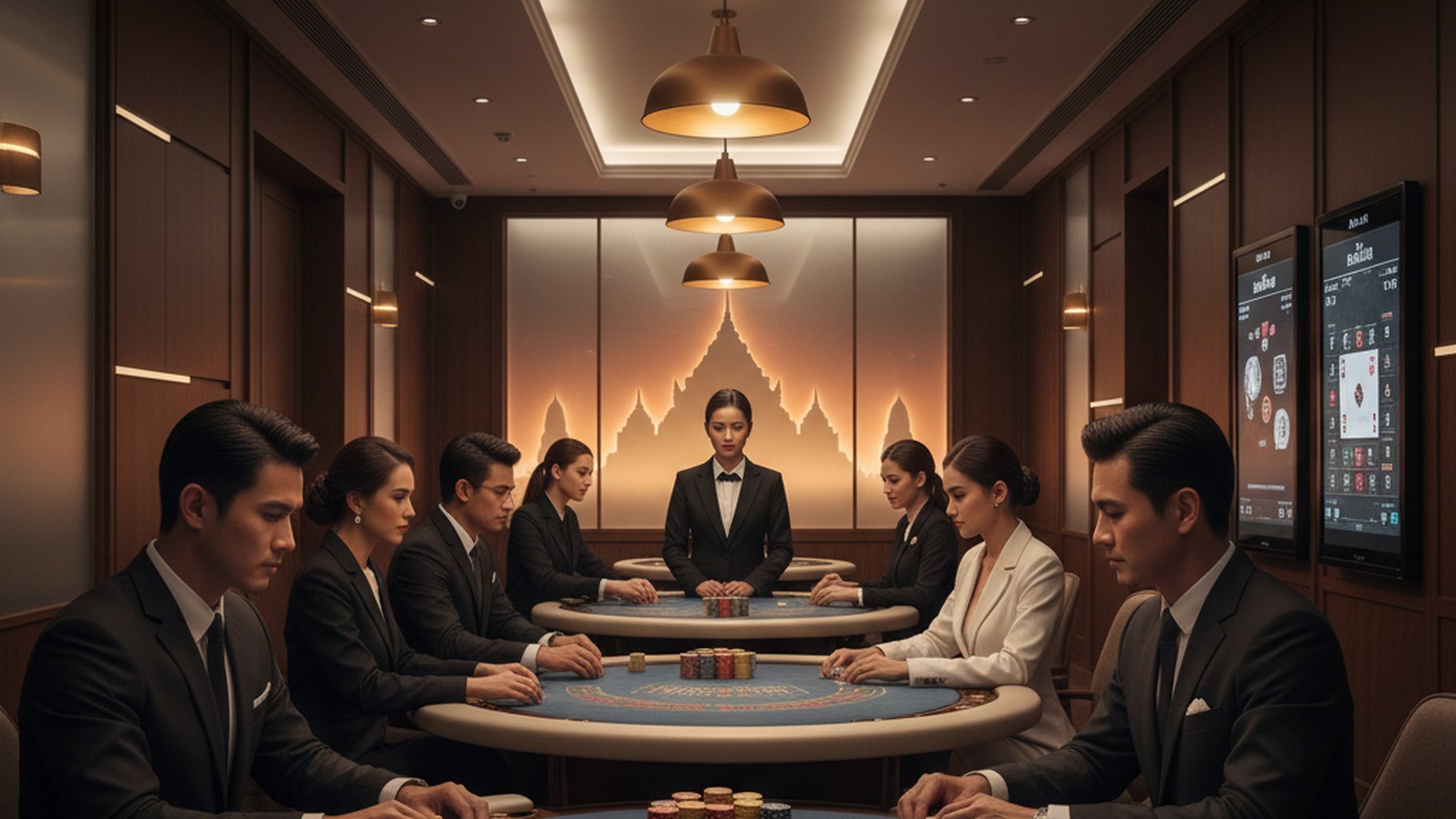 ภาพกราฟิกการบริหารจัดการ Bankroll ในบาคาร่า