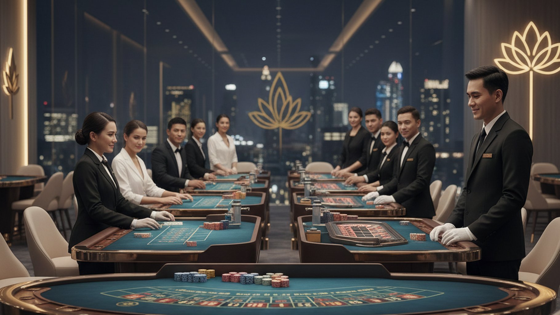 ภาพประกอบเกมสล็อต แสดงวงล้อและสัญลักษณ์