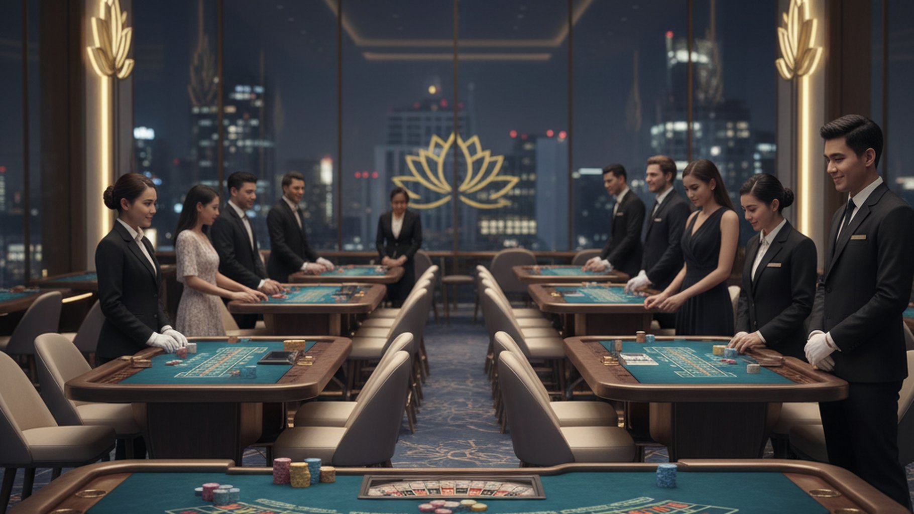 บรรยากาศการเล่นบาคาร่า Midi