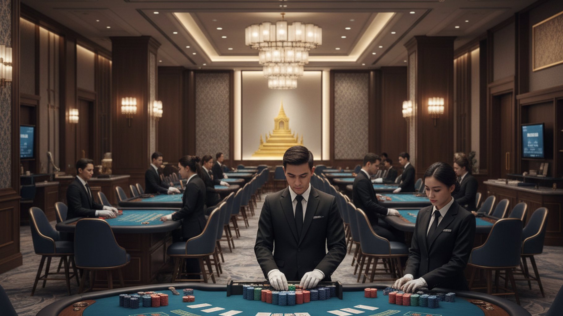 ภาพการควบคุมอารมณ์ในการเล่นบาคาร่า